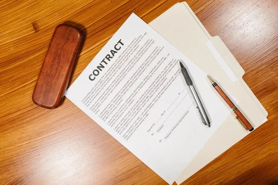 A contract on a desk, one price in writing