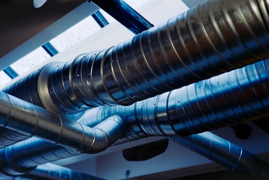 Finished HVAC ductwork